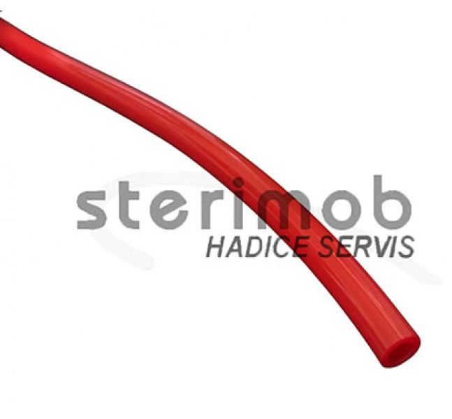 PU trúbka červená 8/5,5mm