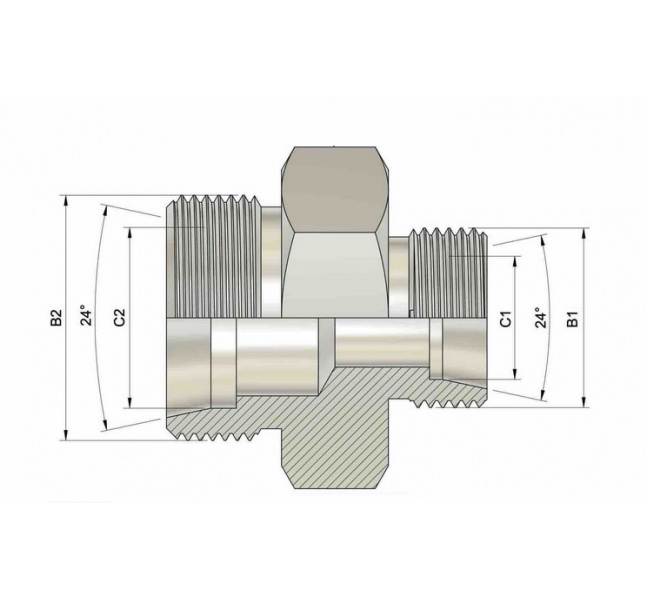 Spojka redukovaná M22x1,5/M27x1,5