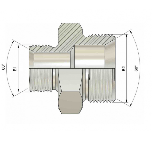 Spojka s BSP závitom redukovaná