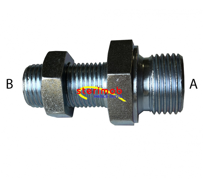 Redukované panelové hrdlo G3/8" x M12x1,5