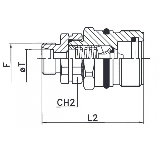 Rýchlospojka VITE/PVV3-10 zásuvka M14x1,5 AG