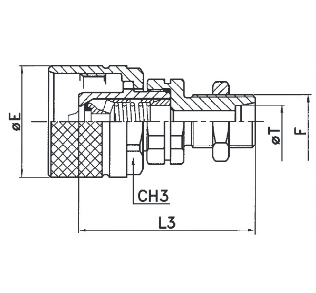 Rýchlospojka VITE/PVV3-25 zástrčka M36x2  panel.