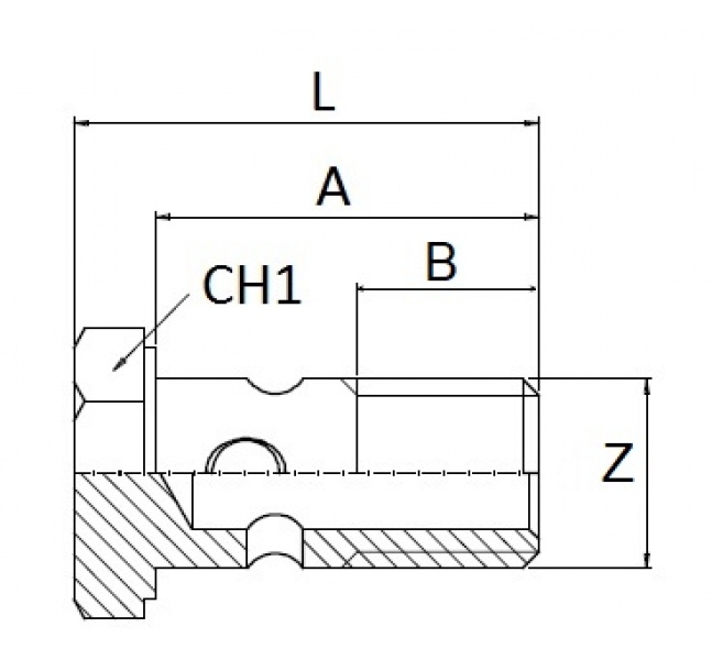 Prietoková skrutka M10x1