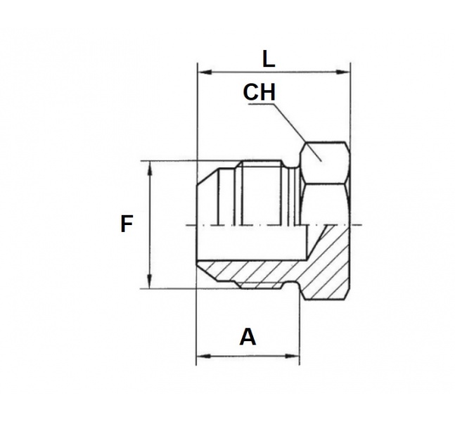 Zátka UNF 3/4"