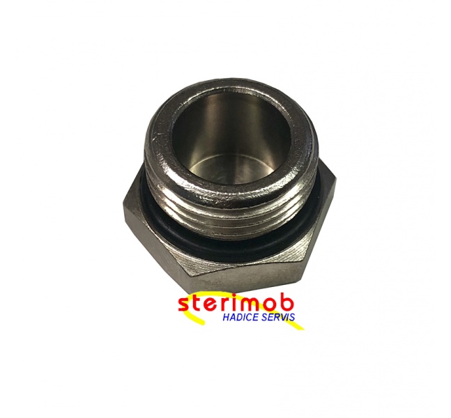 Zátka s vonkajším závitom (poniklovaná) G1/2"