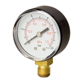 Manometer 63mm spodný závit  0-1bar  G1/4