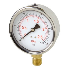 Manometer 100mm spodný závit  0-400bar  M20x1,5 kovový