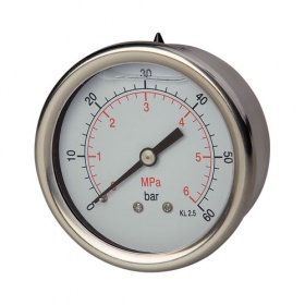 Manometer glycerínový 63mm zadný závit