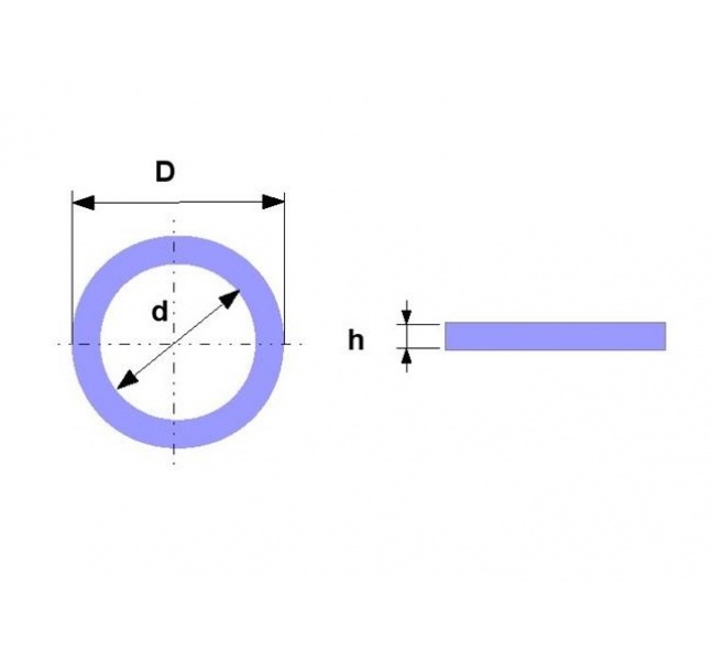Hliníková AL podložka 6x10x2,0 (10ks)