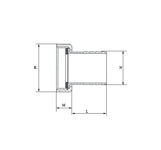 Hadicová koncovka s prevlečnou maticou G5/4"x25mm