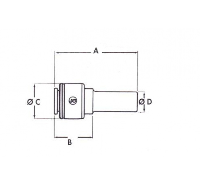 Nástrčná redukcia 3/8" x 5/16"  PI061210S