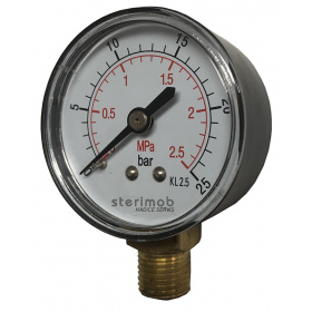 Manometer 40mm spodný závit  0-25bar G1/8