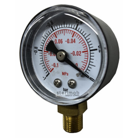 Manometer 40mm spodný závit  -1 až 0bar G1/8