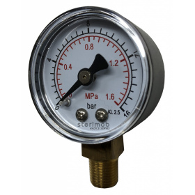 Manometer 40mm spodný závit  0-16bar G1/8