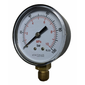 Manometer 63mm spodný závit  0-100bar  G1/4