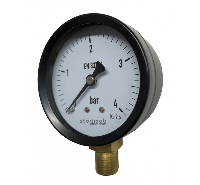 Manometer 63mm spodný závit  0-4bar  G1/4"