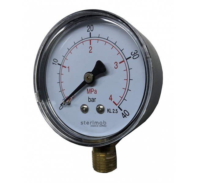 Manometer 63mm spodný závit  0-40bar  G1/4"