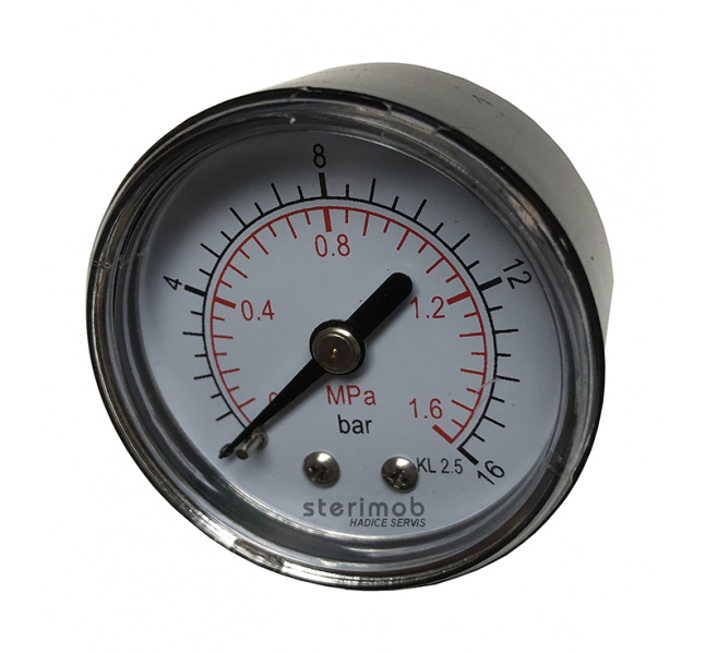 Manometer 63mm zadný závit  0-16bar  G1/4"