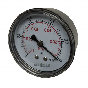 Manometer 63mm zadný závit -1-0bar M12x1,5