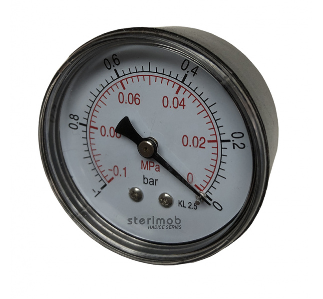 Manometer 63mm zadný závit -1-0bar M12x1,5