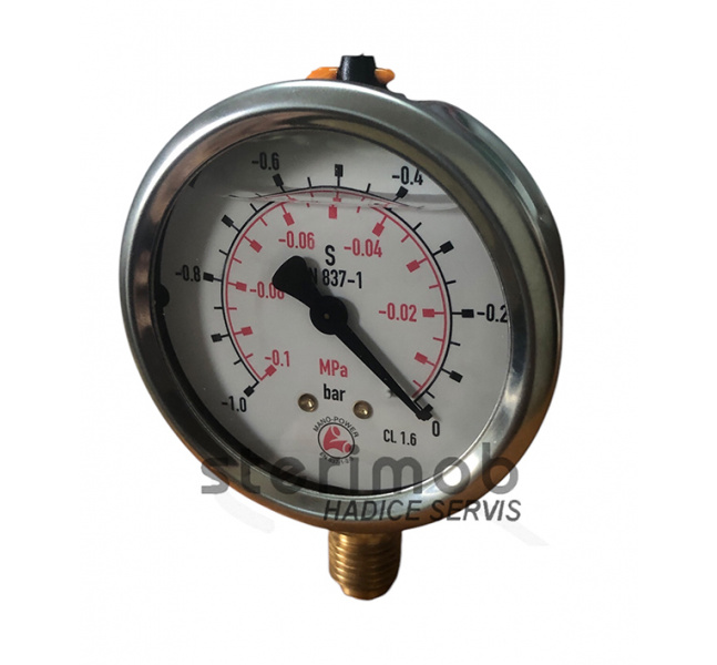 Glycerínový manometer 63mm spodný závit -1/0bar G1/4"